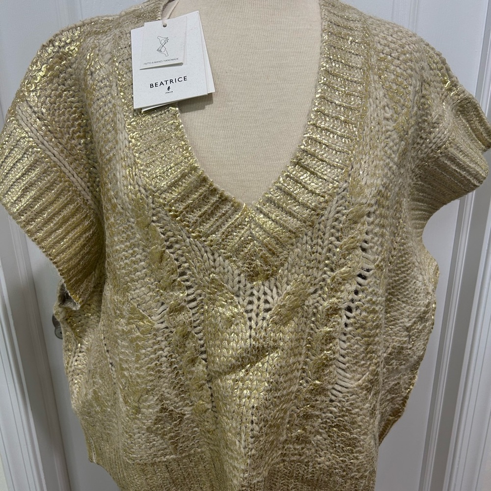 Beatrice Gold Knit Sweater